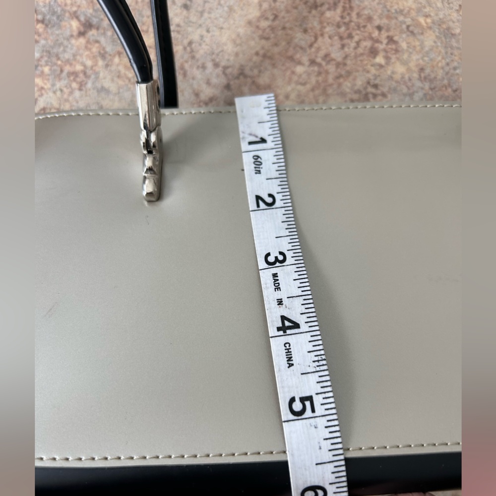 Beijo Y2K Frosty Silver color with Black Shoulder Purse - Picture 6 of 14